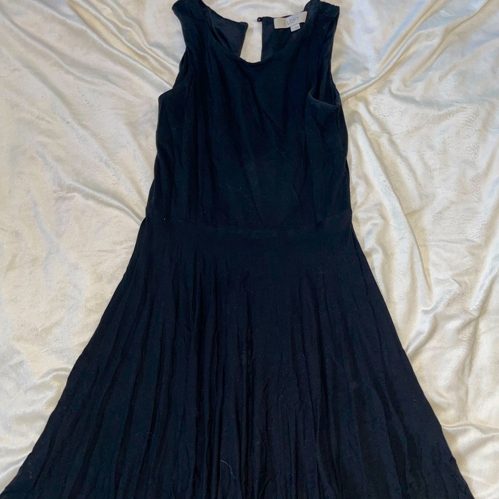 Black mid length dress